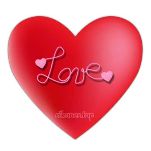 Εικόνες Τοπ με Κόκκινες Καρδιές για Love και I love You