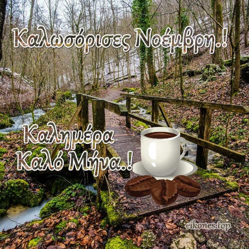 Νοέμβριος: Εικόνες Για Καλημέρα Και Καλό Μήνα.! eikones.top