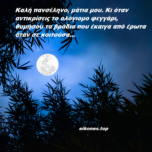 Read more about the article Κι αυτή η νύχτα με Πανσέληνο, πόσο πιο όμορφη θα ‘τανε αν ήσουν εδώ!